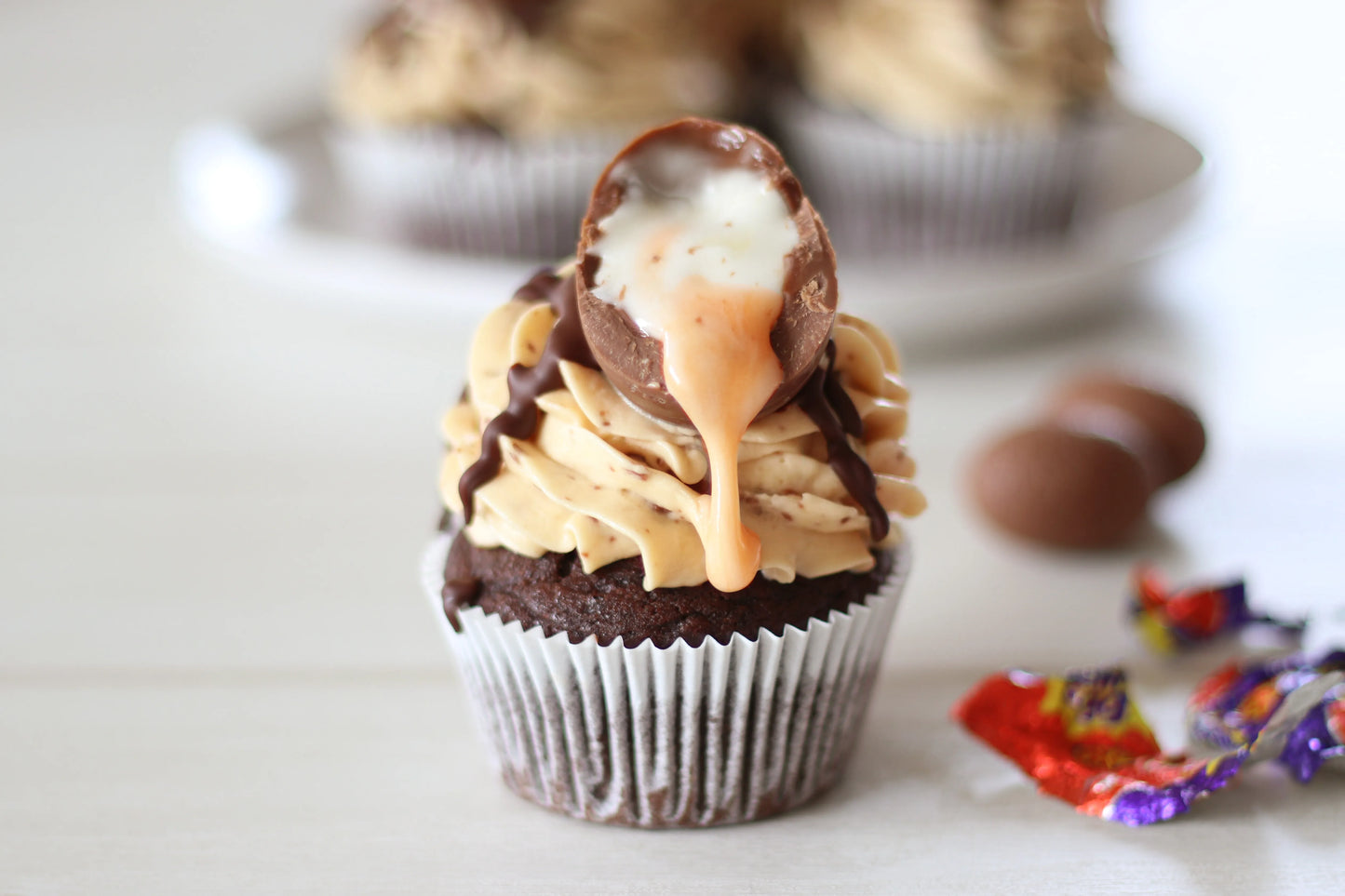 Cadbury Creme Egg Cupcake